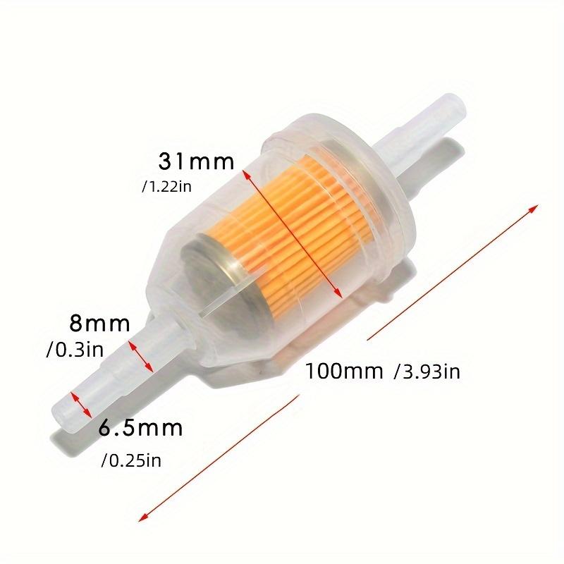 Large Fuel Filters for Motorcycles Beach Bikes and Small Engines Durable Plastic Casing Pleated Paper Fuel Filters5