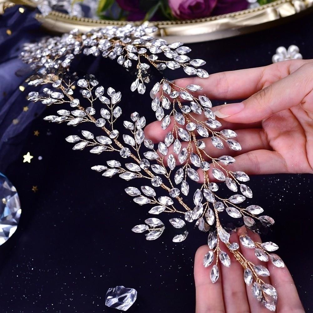 Rhinestone Photography Headband Sparkling Wedding Hair Accessories Sweet Bride Headdress  Women
