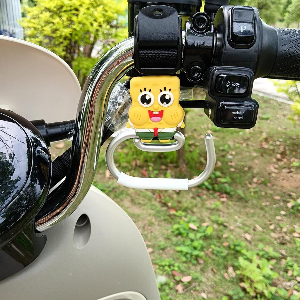 Cartoon Electric Scooter Hook: Universal, Strong, Storage Solution for Scooters, Motorcycles, and Strollers