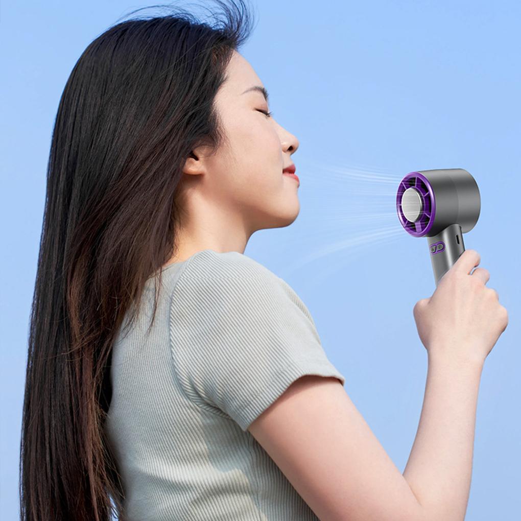 Strong Wind Power Handheld Ice Pack Fan With Turbofan Blades Semiconductor Refrigeration Fan USB