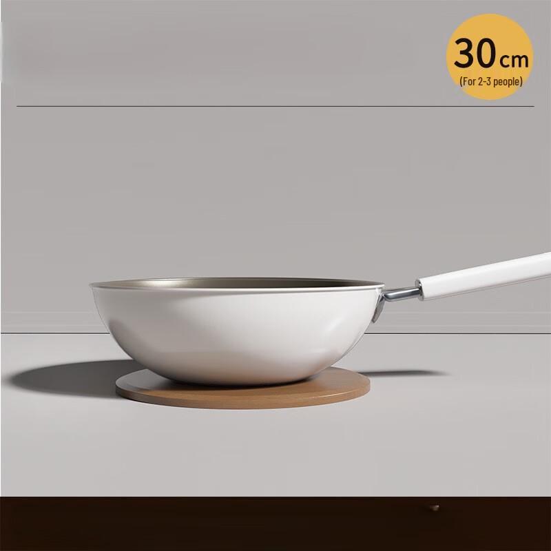 Yoshida Takumi Titanium Non-Stick Flat-Bottom Wok