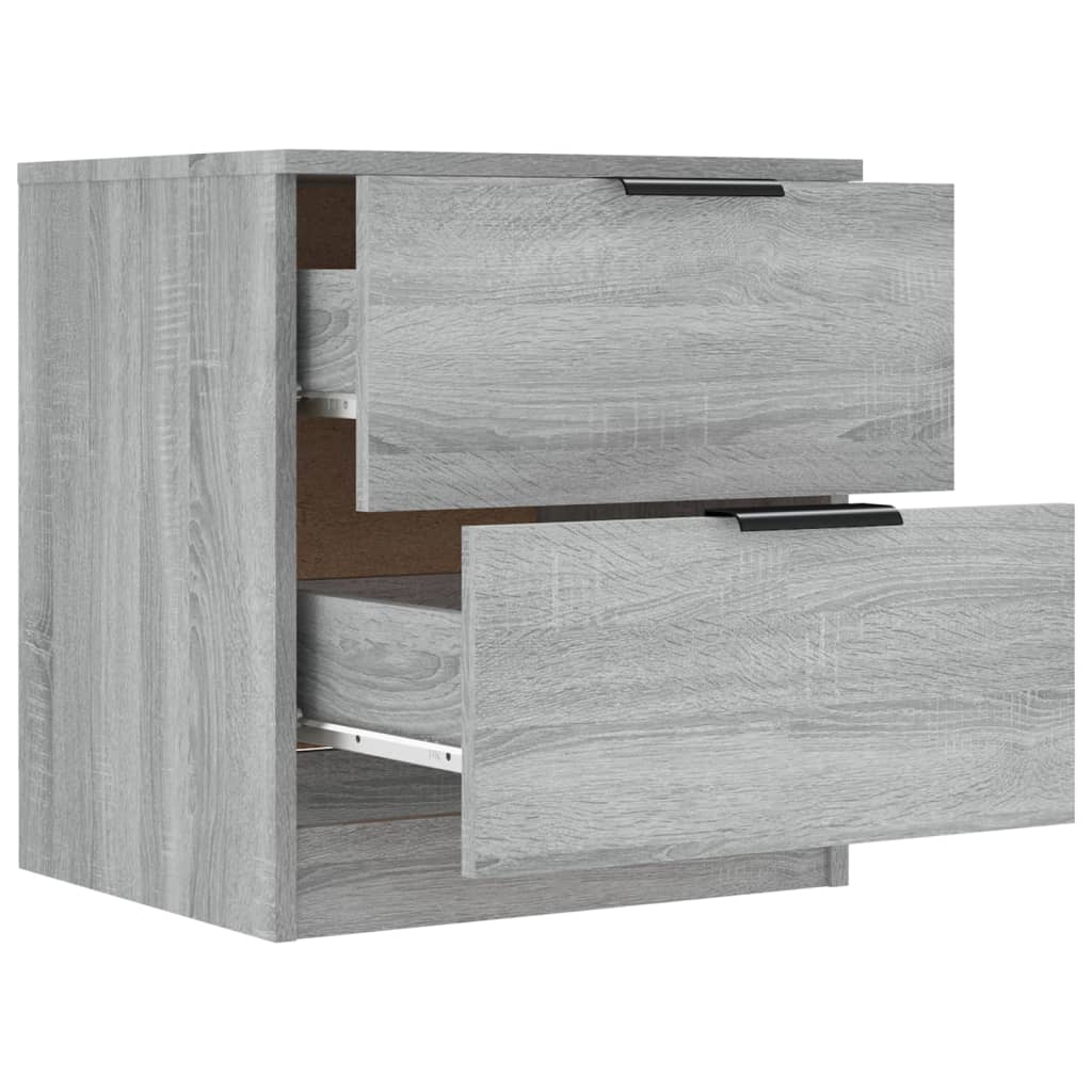 Nightstands 2 pcs Grey Sonoma Particleboard
