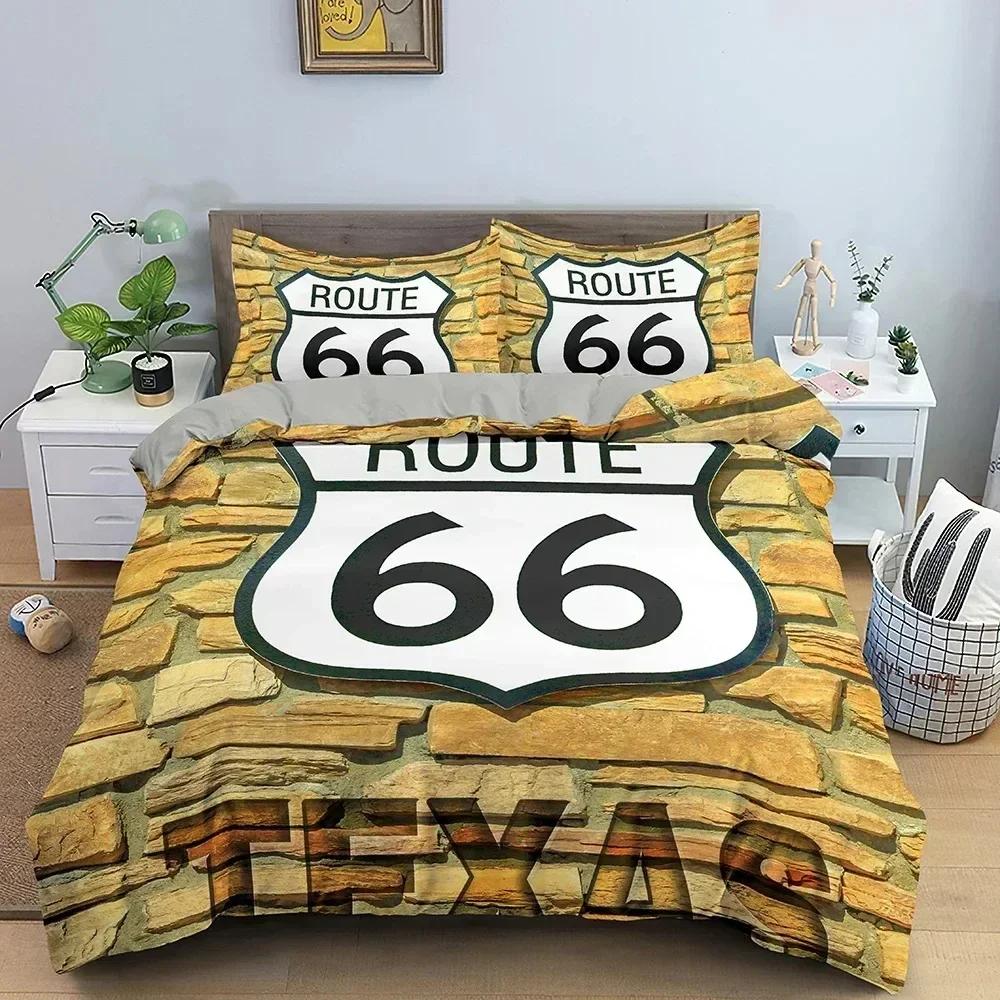 Number 66 Print Bedding Set Duvet Cover Sheet Printed Bed Set Pillowcase Bed Full Queen King Size Comforter Bedroom