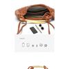Trendiges geflochtenes Damen-Dutt-Oberteil Lammfell handgewebte handgewebte Textur Sardinen-Hardware-Tasche Schleife