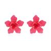 Exaggerate Oil Drop Flower Earrings for Women Luxury Design Stud Earrings Fashion Jewelry Accessories Party Wedding Gift