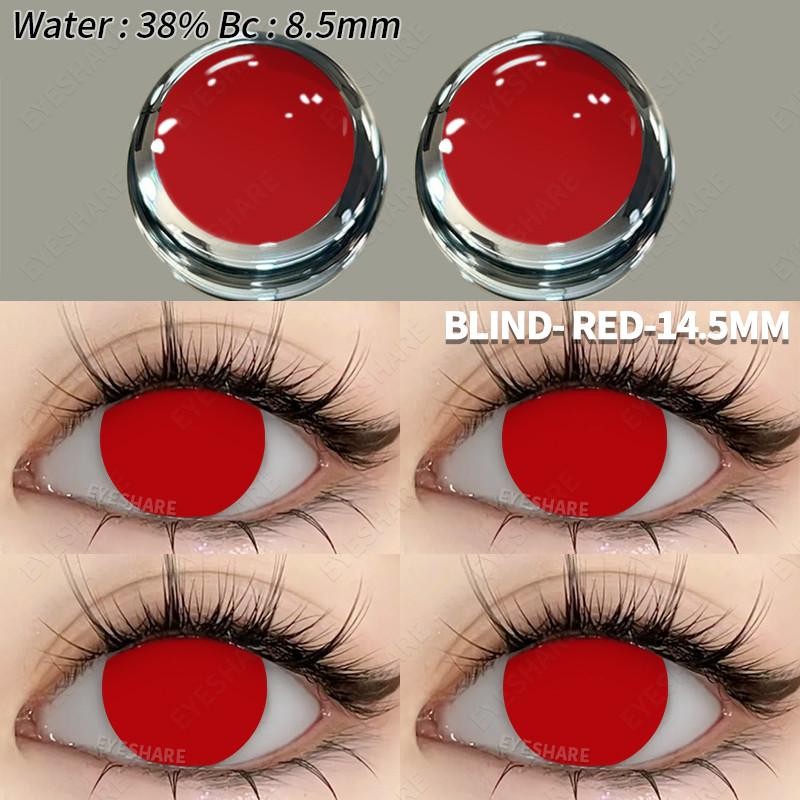 Eyeshare Cosplay Color Contact Lenses for Eyes Halloween Lenses Blue Eye Contacts Black Lenses Yearly 14.5mm