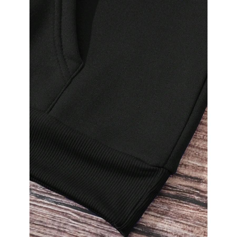 Konzentriere dich auf das Gute Lustiger Buchstaben-Grafikdruck Kapuzenpullover Frau Fleece Weiches Sweatshirt Locker S-XXL Kapuzen-Lässig-Mode Warmer Hoodie