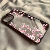 Cherry Blossom Transparent Phone Case For iPhone 17 Air 16 15 13 12 11 Pro Max Pro Plus Protective Antii-Scratch Funda Cover