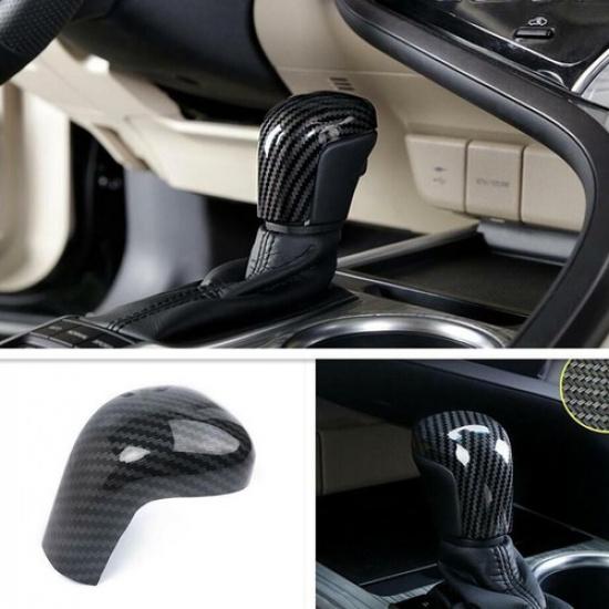 For 2018-2020 21 Toyota Camry Carbon Fiber ABS Inner Gear Shift Knob Covers Trim