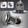 Universal Washbasin Press Type Water Head Leak-proof Plug Prevents Blocking Floor Anti-Odor Drain Cover for Washroom Sink