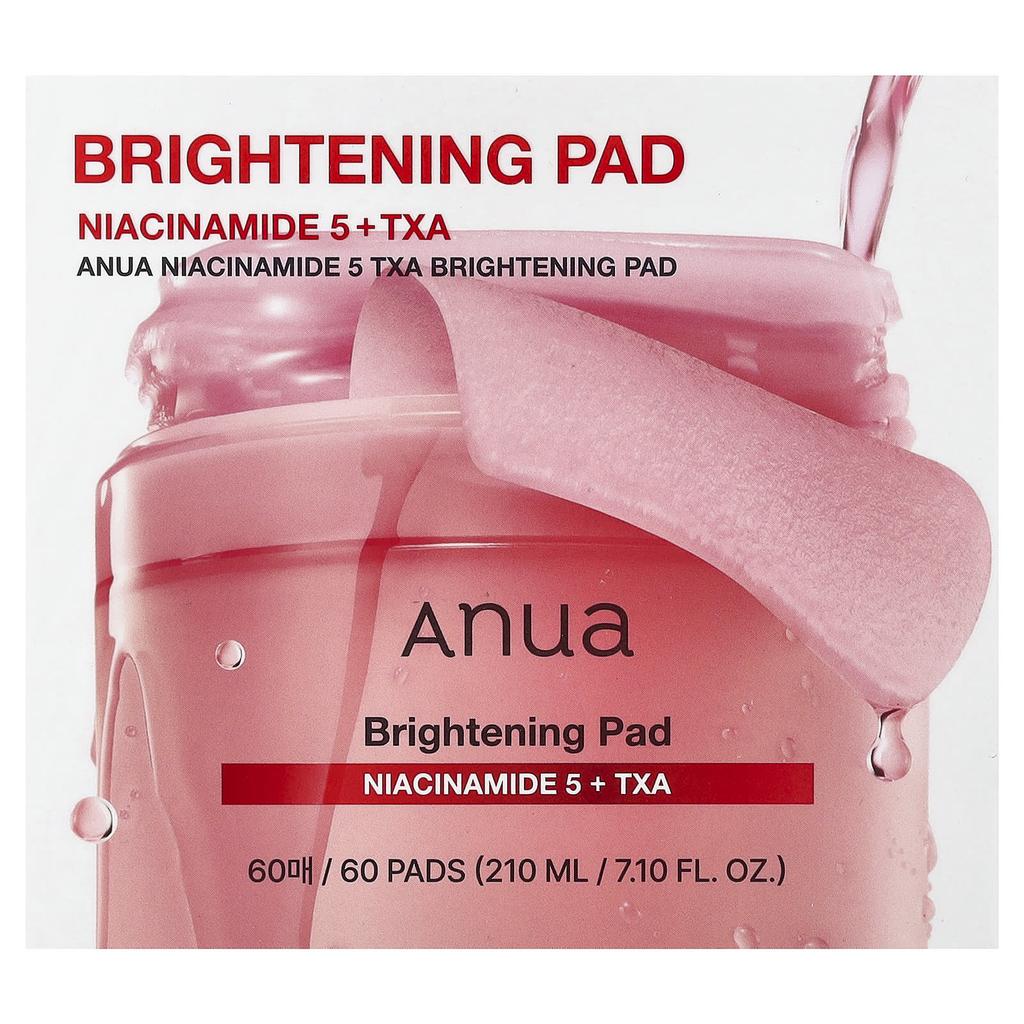 Anua, Niacinamide 5 RXA Brightening Pads, 60 Pads