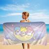 Cartoon Cute Little Twin Stars Microfiber Beach Towel Absorbent Quick Dry Soft Yoga Swimming Resort Mountain Climbing Towel