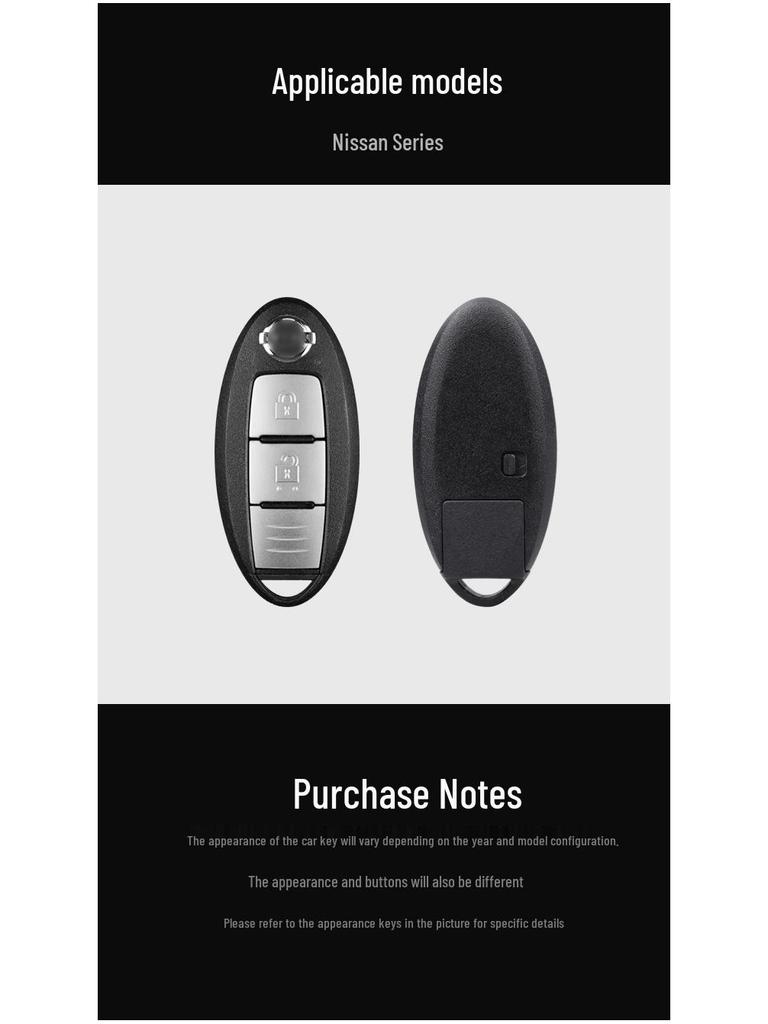 Real Carbon Fiber Key Shell for Nissan/Infiniti/Teana/Sylphy