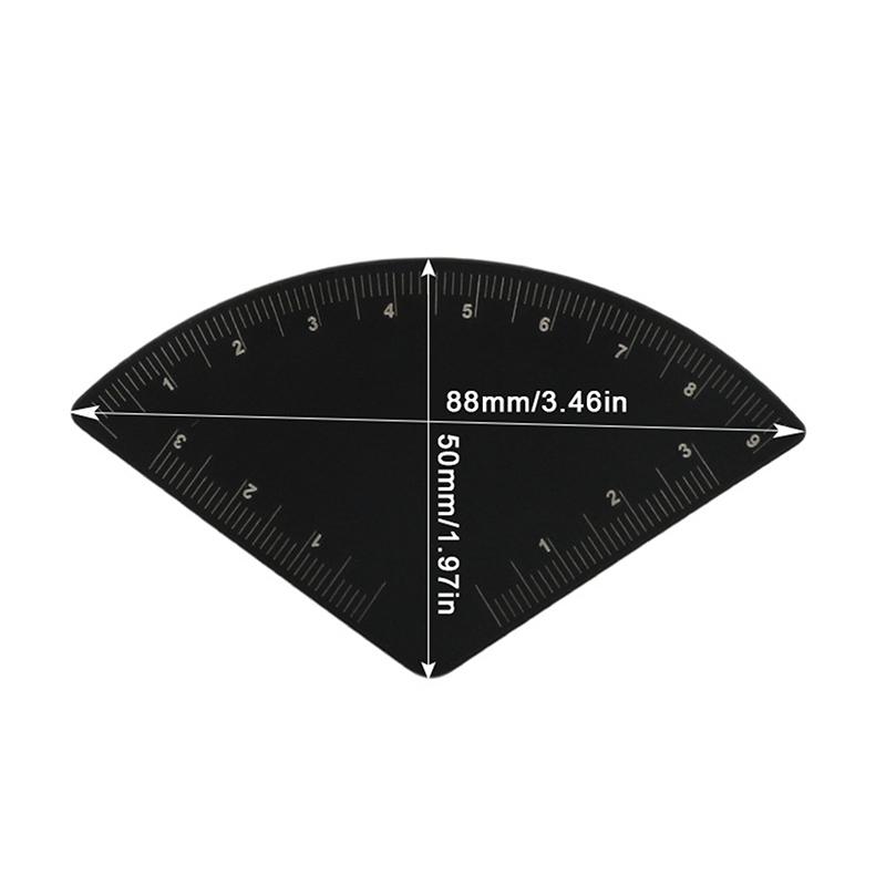 

Быстрый рисунок Дизайн бровей Линейка Микроблейдинг Инструмент для разметки Формирование Перманентный макияж Руководство для рисования Линейка Тату принадлежности Многоразовое использование as the picture