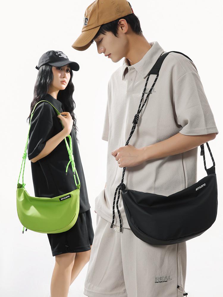 Damska Wszechstronna Torba Crossbody z Nylonu 2024 - Modna Torebka na Ramię w Stylu Pierożka