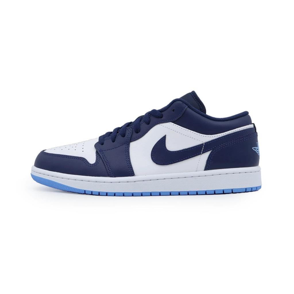 553558-404 Nike Air Jordan 1 Low Azul Medianoche (de los hombres)