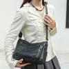 Crossbody Bag Middle-aged Women's Bag Soft Leather Large Capacity Multi-layer Shoulder Bag