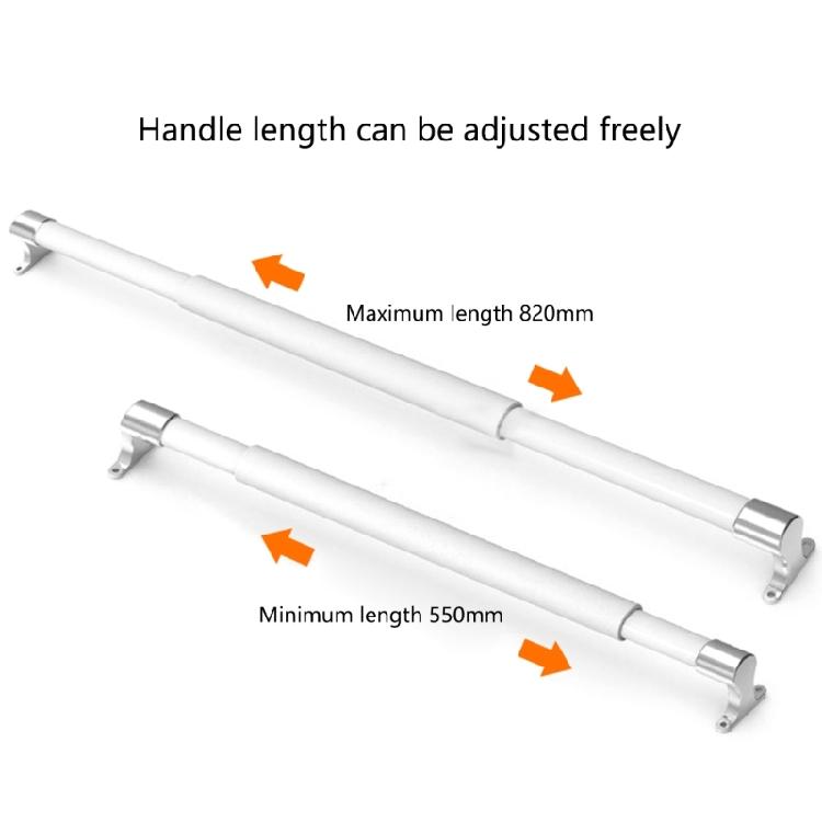 Screen Door Handle Grab Bar Adjustable 550mm -820mm Ranges Ergonomic Designs Screen Door Handle for Secure Handling