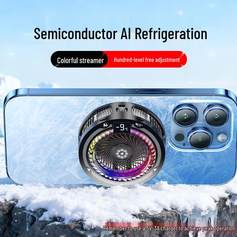 TH25 AI Dual Display Magnetic Phone Cooler with Advanced Cold Control