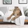 Big Floppa Throw Blanket Flannel Fleece Soft Warm Throw Blanket