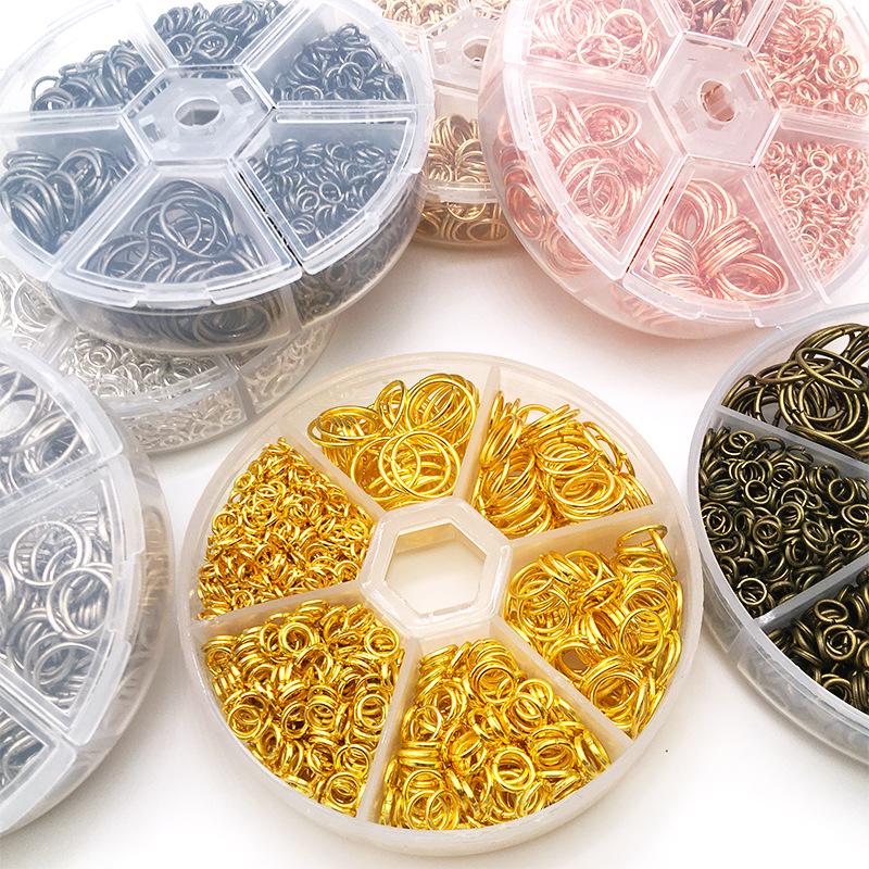 1010-Piece Multi-color Open Jump Rings for DIY Jewelry Making - Iron Rings Set for Handmade Necklaces and Pendants