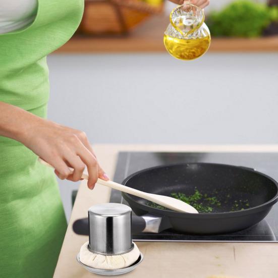 1 Set Pancake Grease Brush Professional Crepe Oil Applicator for Griddle Non-Stick Pastry Brush for Baking Cooking BBQ Kitchen Utensil