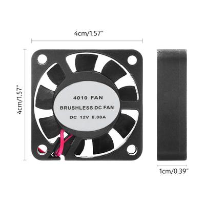 40x40x10 Mm DC 12v 2 broches fils 4010 puce vidéo carte graphique Cpu ordinateur ventilateur refroidisseur dissipateur thermique Air