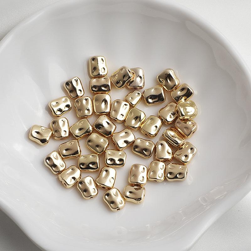 14K Gold-Filled Four-Leaf Clover Crystal Bracelet Beads for DIY Jewelry Crafting