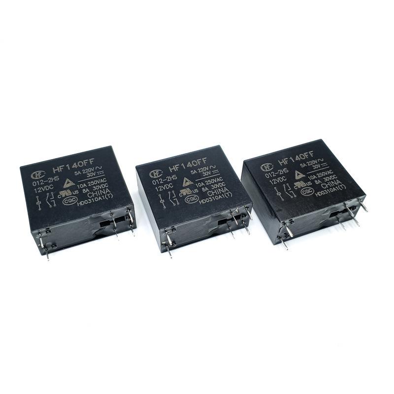 New Genuine Hongfa Relay HF140FF: 12V/24V, 6-Pin, 10A, Dual NO Configuration