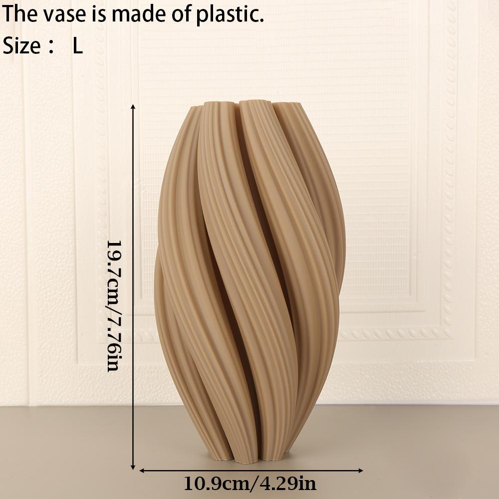 

Minimalist modern style wave texture colorful vase Nordic style home soft decoration floral arrangement