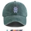 Pc Q Version Hippo Print Trucker Hat Comfortable And Breathable Stylish And Attractive Cartoon Game Classic Black Papa Hat