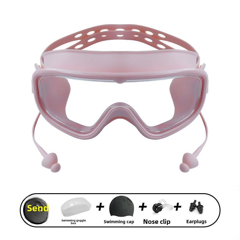 Swimming Eyewear HD Waterproof And Anti Fog Professional Swimming Goggles For Men And Women Diving Equipment Silicone Fit