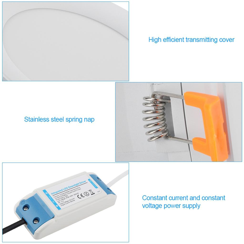 Milight 18W RGB+CCT Dimmable LED Panel Downlight Recessed Ceiling WiFi Light Bulb Lamp