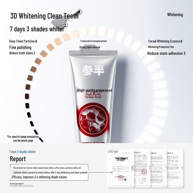 CanBan Grape Seed Whitening & Fresh Breath Toothpaste