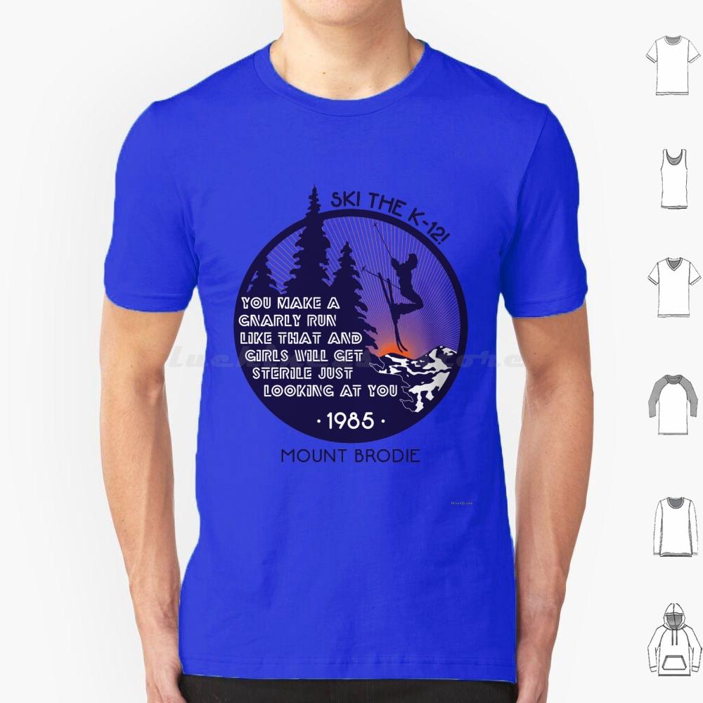 Gnarly Run T Shirt Big Size 100 Cotton K12 K 12 Betteroffdead 80s 80smovie Ski Skiing Eighties Skier 1985 Movie