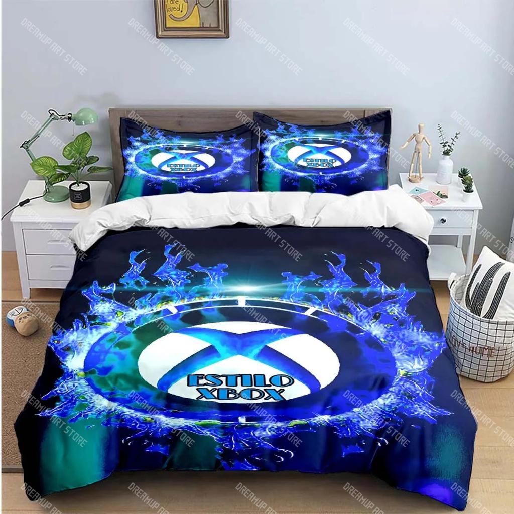 Cool Gamer X-XBox Print Bedding Sets Exquisite Bed Supplies Set Duvet Cover Bed Comforter Set Bedding Set Luxury Gift