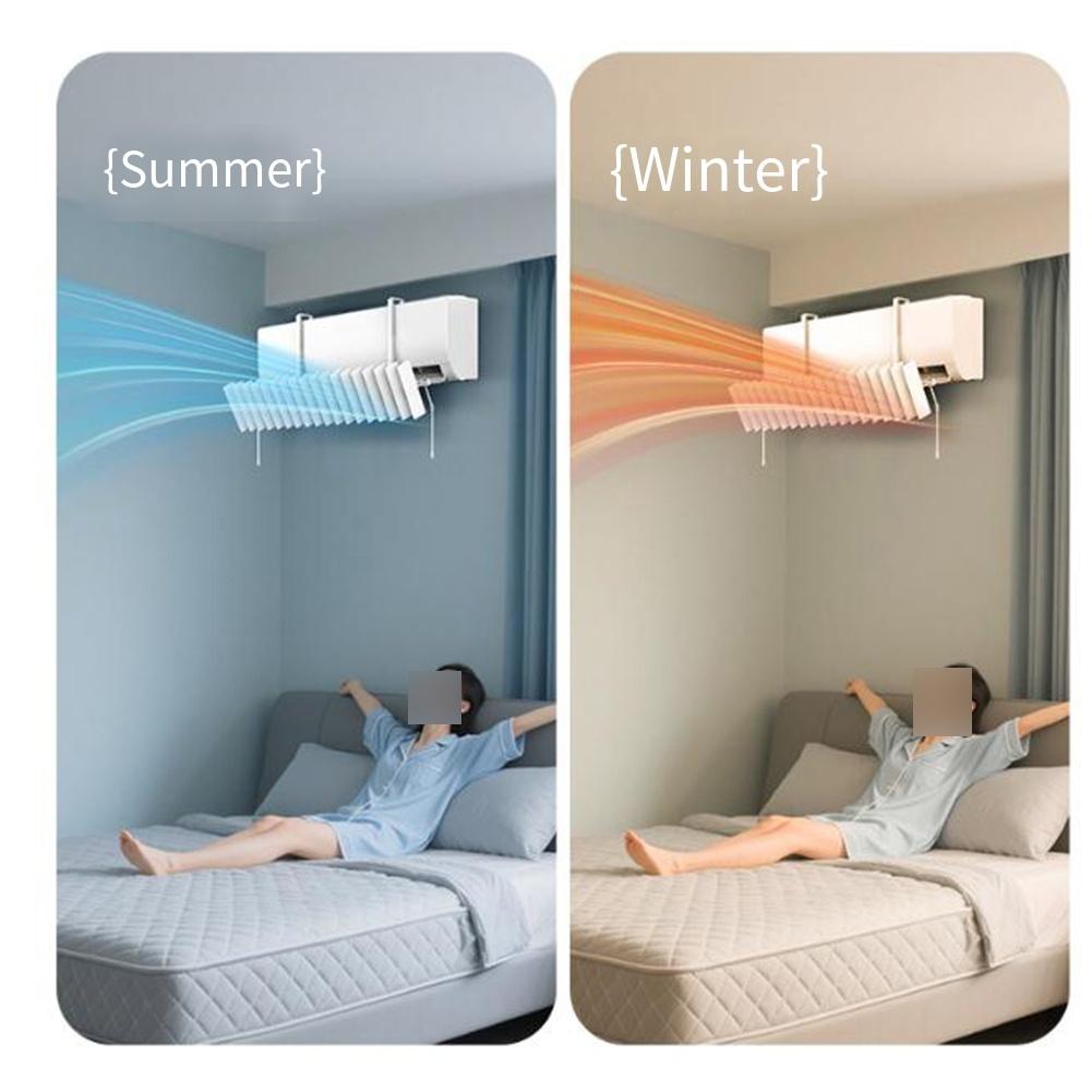 White Wind Deflector Airflow Deflector For Comfort Hvac Airflow Management Energy-efficient Cover ABS Material