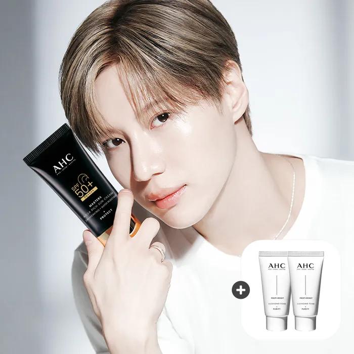 [AHC] [2ea] Masters Aqua Rich Sun Cream 50ml (SPF50+/PA++++) + Prep Reset Cleansing Foam 30ml