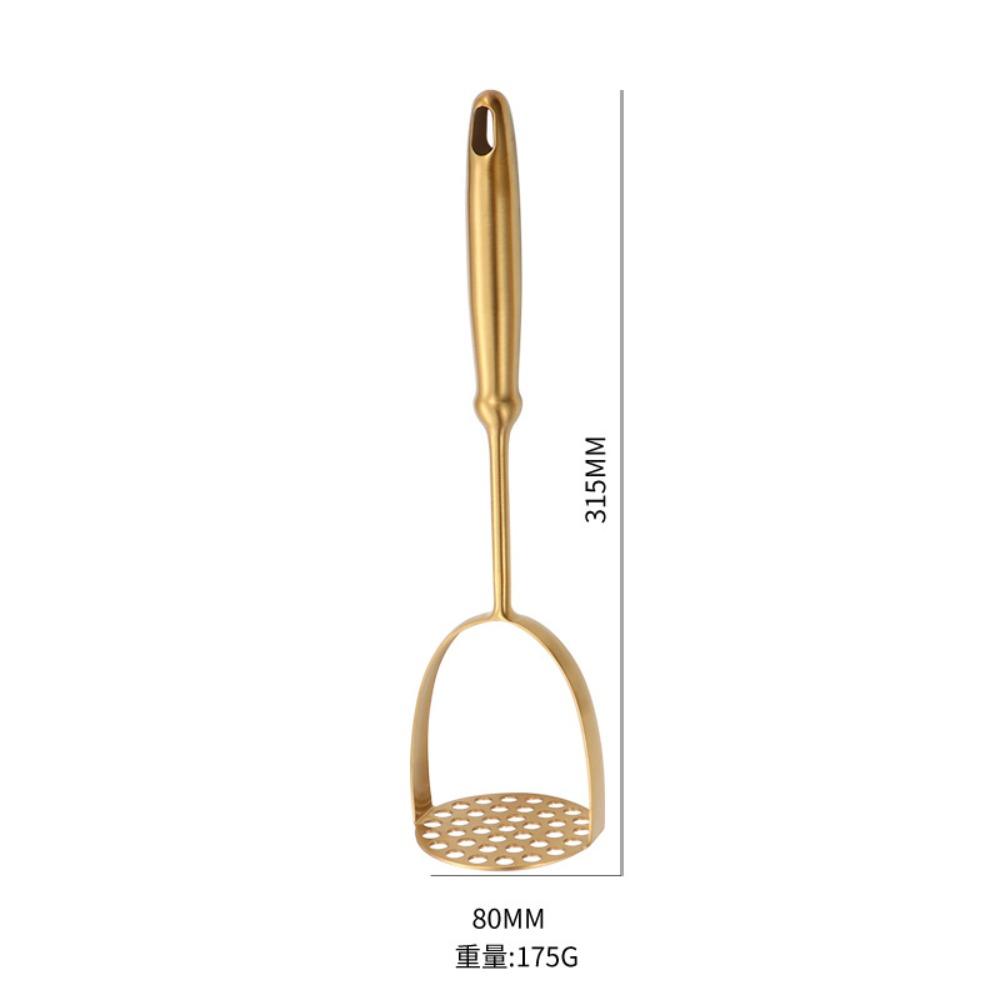 Stainless Steel Sweet Potato Mash Household Potato Press Kitchen Tools Manual Multifunctional Golden Mash Mash Press