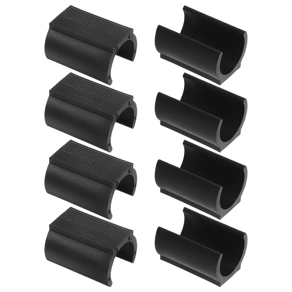 8 Piezas Protectores de Patas de Silla en Forma de U Protectores de Suelo de Plástico Tapones para Pies de Silla Almohadillas Antideslizantes para Muebles para Suelos de Madera Dura y Baldosas