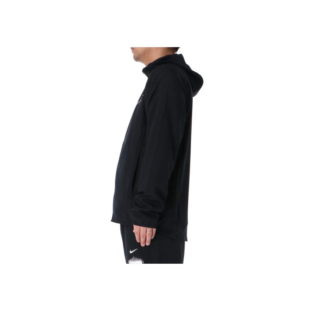 Nike Lightweight Logo Breathable Hooded Zip-Up Long Sleeve Jacket Men jackets Black HJ3072-010