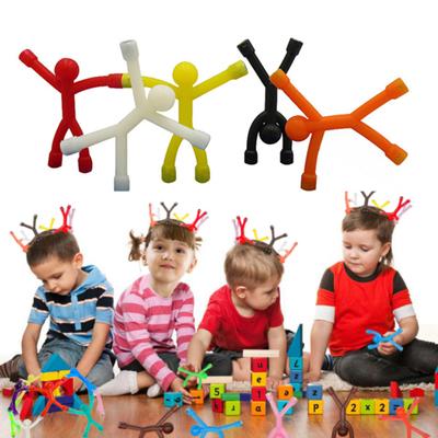 Magnetic Man Toy Colorful Humanoid Fridge Magnet Flexible Mini People Fidget Toy Home Office