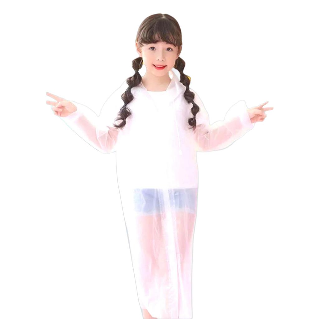 Outdoor Travel Kids EVA Raincoat Thicken Waterproof Children Poncho,0.16mm Thickness
