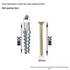 Serrated Wall Gecko Iron Expansion Screw with Galvanized Plug for Lightweight Brick Repair and Strong Load Bearing.