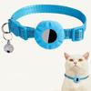 For AirTag Tracker Silicone Protective Case Pet Collar with Reflective Strips and ID Address Tag
