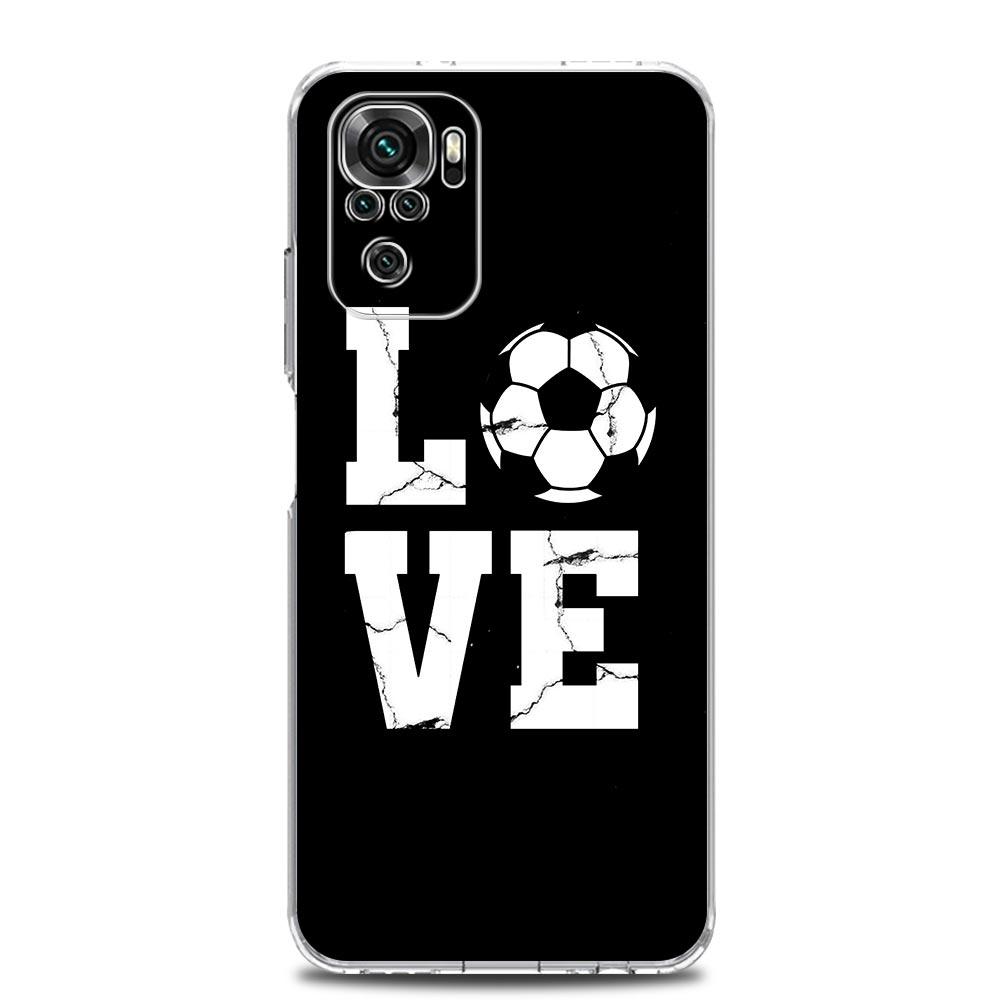 Football Player Soccer Art Phone Case For Xiaomi Redmi Note 12 11 9S 9 8 10 Pro Plus 7 8T 9C 9A 8A K40 Gaming Soft Clear Cover