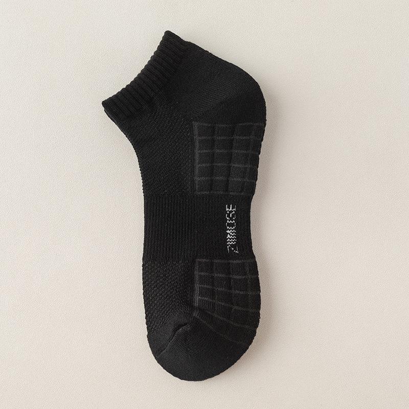 

Men s White Mid-Calf Sports Socks - Spring/Autumn, Thick Towel Bottom, Pure Cotton, Sweat-Absorbent, Ideal for Basketball. One Size
