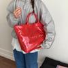 Large Capacity Transparent PVC Waterproof Tote Bag Women Commuter Handbag