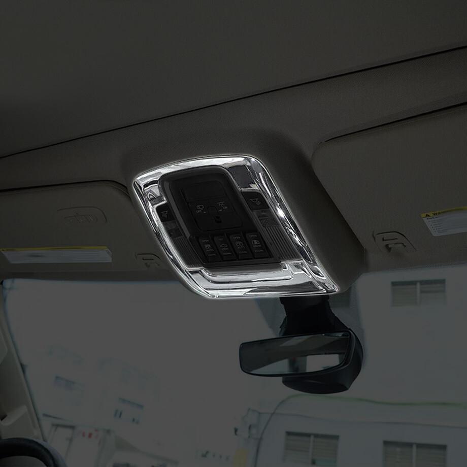 Fit For Ram 3500/2500/1500 19-24 Chrome Roof Reading Light Lamp Frame Trim Cover