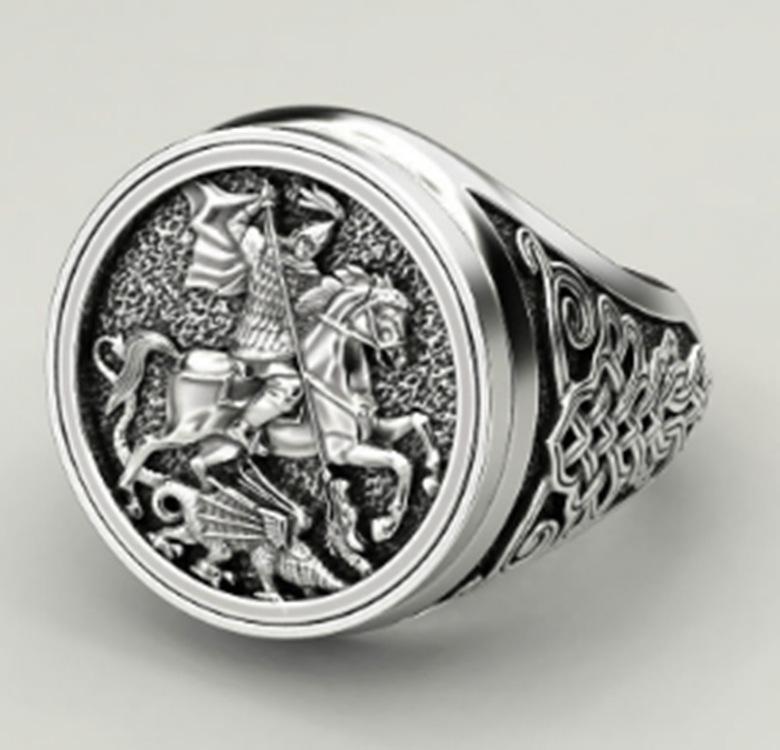 Multi-Color Personalized Horseback Riding Retro Ring Creative Single Product Creative Beauty